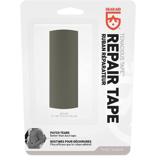 Gear Aid 3" x 20" Tenacious Tape Outdoor Gear Repair Tape OD Green